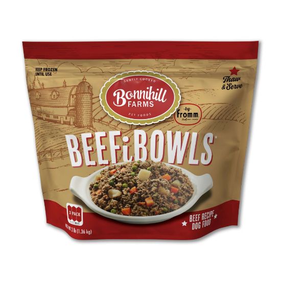 Bonnihill Farms BeefiBowls Beef Recipe Gently Cooked Frozen Dog Food