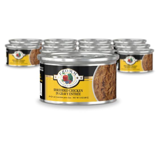 Four-Star Shredded Chicken in Gravy Entrée Wet Cat Food