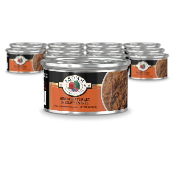 Four-Star Shredded Turkey in Gravy Entrée Wet Cat Food