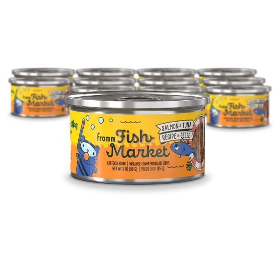Fish Market Salmon & Tuna in Gelée Cat Food Mixer
